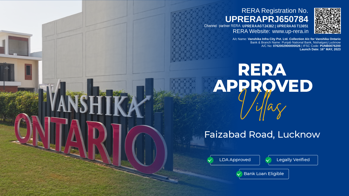 Vanshika Ontario — 3 BHK Villas on Faizabad Road Lucknow